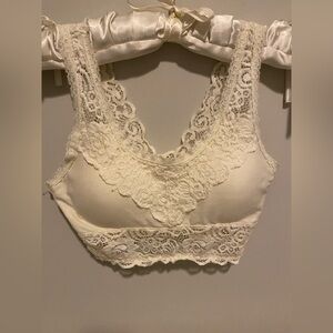 Altar'd State Lace Bralette in Cream